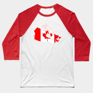 Canada flag Baseball T-Shirt